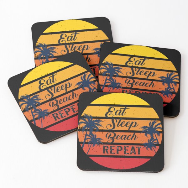 Item preview, Eat sleep beach repeat designed and sold by pnkpopcorn.