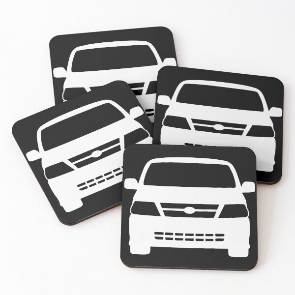Item preview, Toyota Hiace Van Front View white silhouette designed and sold by EdimDesign.