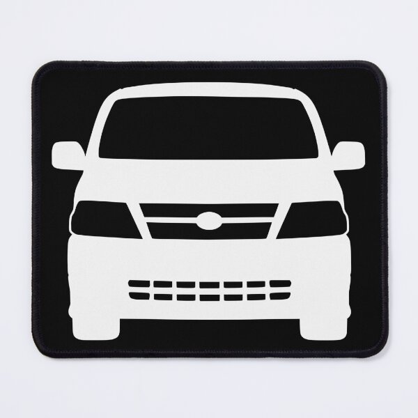 Item preview, Toyota Hiace Van Front View white silhouette designed and sold by EdimDesign.