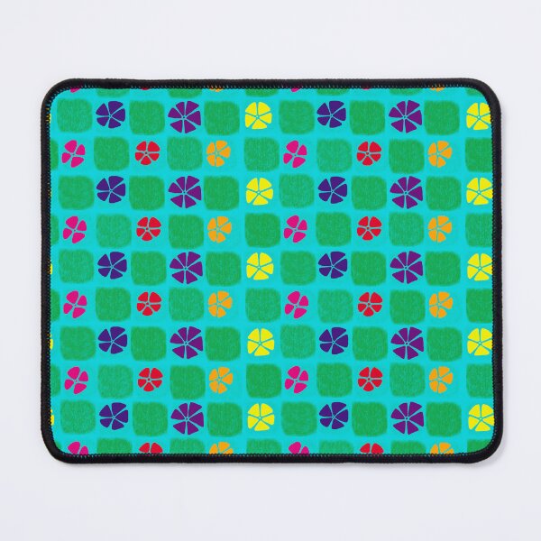 Item preview, Colorful Flowers Pattern (Cyan Background) designed and sold by LAHTheAntihero.