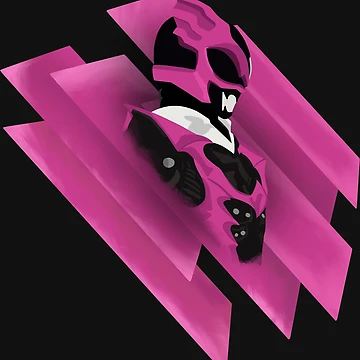 Artwork thumbnail, Pink Psycho Ranger Sticker Psycho Ranger by JeffreyMCombs