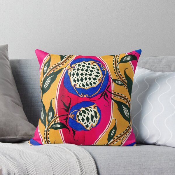 Item preview, Flower pochoir pattern in Art Nouveau oriental style designed and sold by ZekkA369.