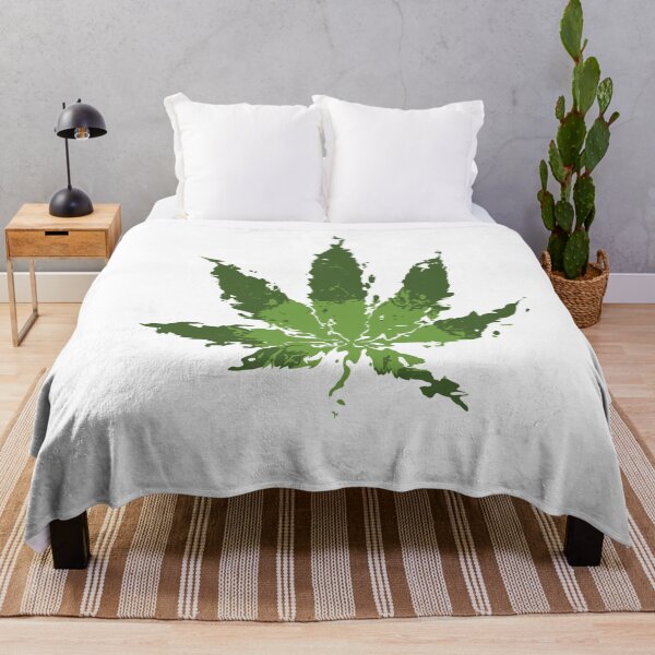 Item preview, Distorted Weed leaf- Green- designed and sold by TobuHeart.