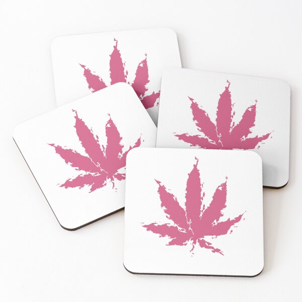 Item preview, Distorted Weed leaf- Pink- designed and sold by TobuHeart.