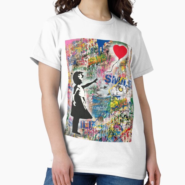 Item preview, Balloon Girl Street Art Mashup designed and sold by WE-ARE-BANKSY.