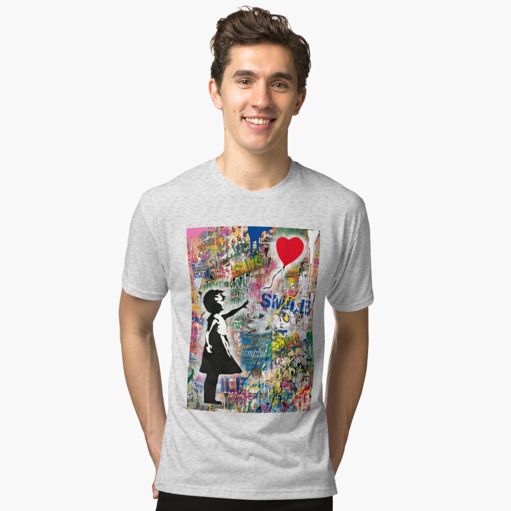 Item preview, Tri-blend T-Shirt designed and sold by WE-ARE-BANKSY.