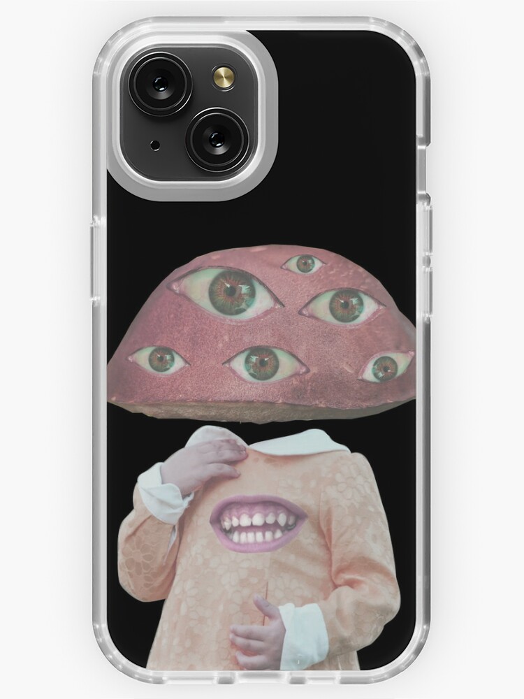 Mushroom Weirdcore Dreamcore Eye Girl iPhone Case