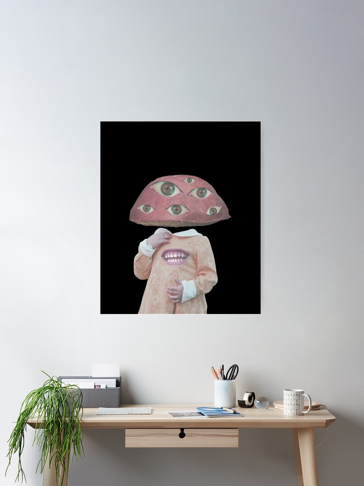 Mushroom Weirdcore Dreamcore Eye Girl | Art Board Print