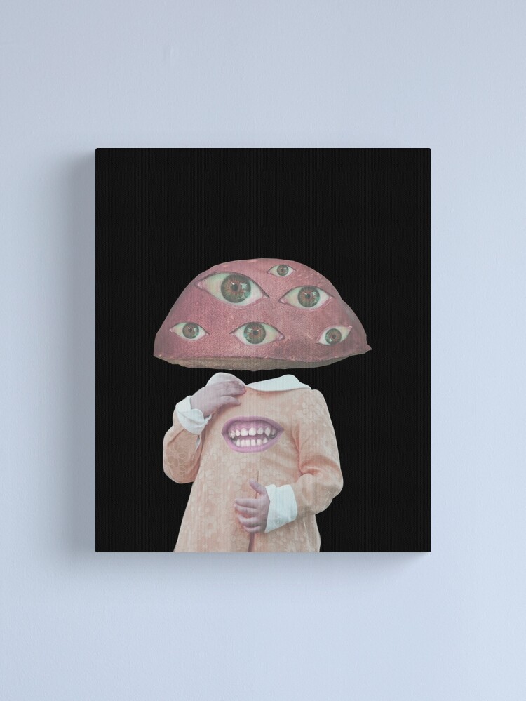 Weirdcore Aesthetic Mushroom Eyes Strangecore Traumacore | Art Board Print