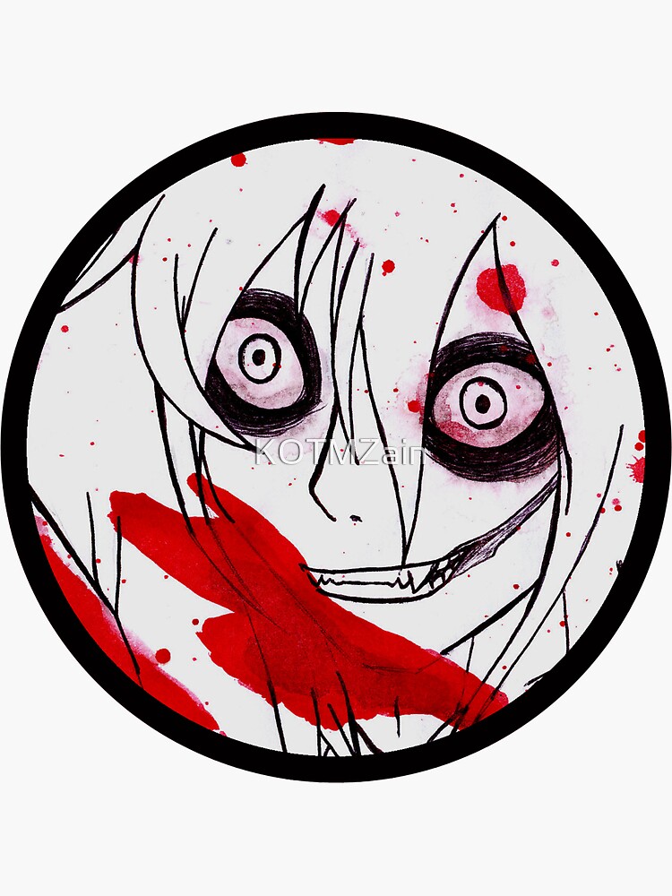 "Jeff The Killer 3" Sticker by KOTMZain Redbubble