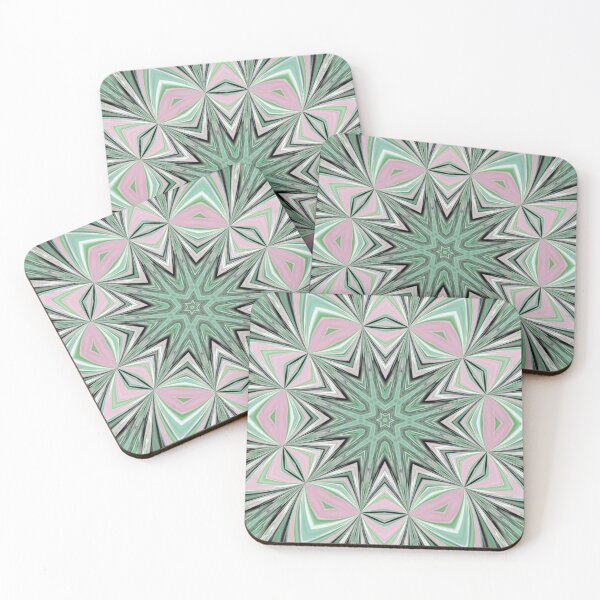 Item preview, A green and pink hexagonal star with dodecagram star pastel  designed and sold by Coexist In Tee's .