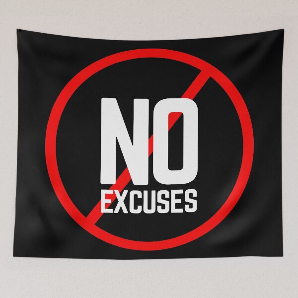 Item preview, No Excuses  designed and sold by KingsManKind.
