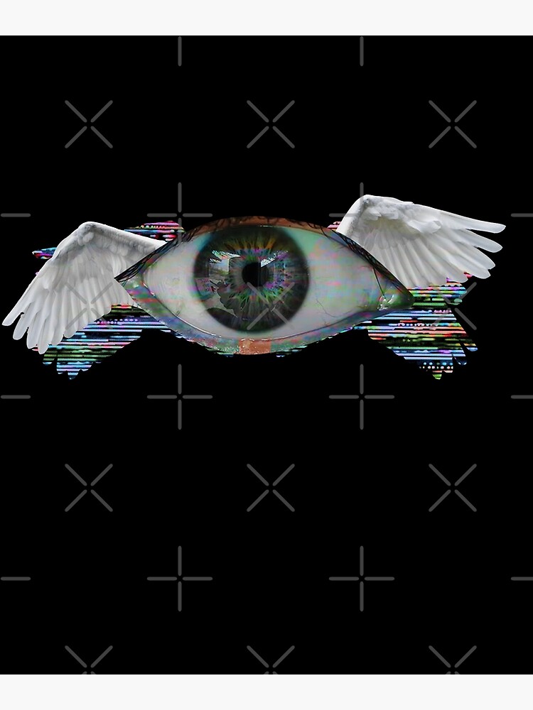 Dreamcore Eye with wings - Angel - Weirdcore dreamcore design - Weirdcore  Clothes - Posters and Art Prints