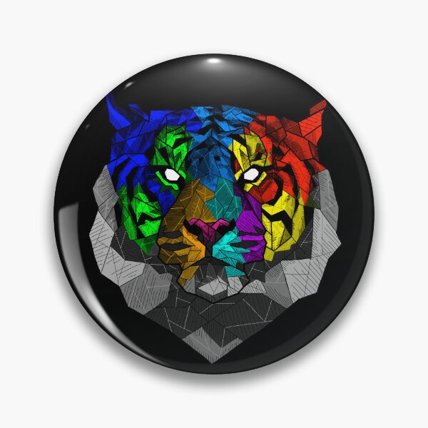 Item preview, Tiger neon color abstract tatto designed and sold by Bcolors.