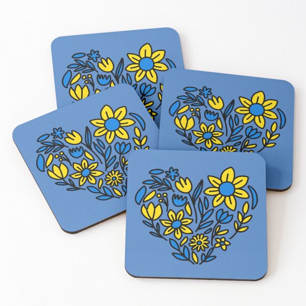 Item preview, Heart Fom Flowers. Colors of Ukraine. designed and sold by CosmoCreative.