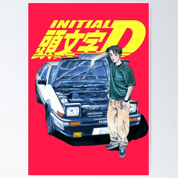 Initial D: Stage 1 Chibi Car Poster Print - First Stage