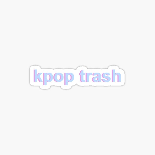 pastel kpop trash Sticker