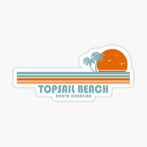 Item preview, Topsail Beach North Carolina Sun Palm Trees designed and sold by Esskay Designs.