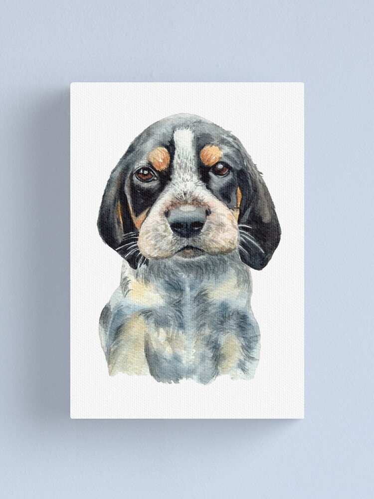 ARTCANVAS Bluetick Coonhound Dog Breed Black White 2024 Canvas Art Print