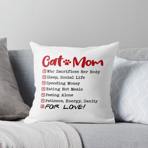 Aperçu de l'œuvre Maman qui sacrifie tout par amour Fête des mères Anniversaire Journée nationale du chat créée et vendue par EasyPrintGift.