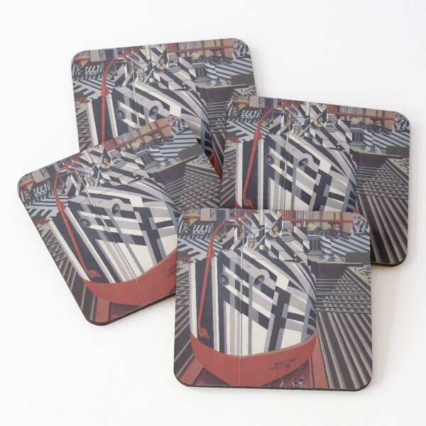 Item preview, Dazzle Camo Camouflage Edward Wadsworth Dazzle Ships in Drydock at Liverpool 1919 designed and sold by CafeRacer044.