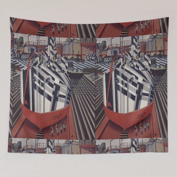 Item preview, Dazzle Camo Camouflage Edward Wadsworth Dazzle Ships in Drydock at Liverpool 1919 designed and sold by CafeRacer044.