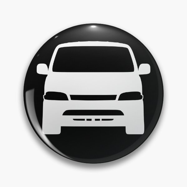 Item preview, Toyota Hiace Van Front View white silhouette designed and sold by EdimDesign.