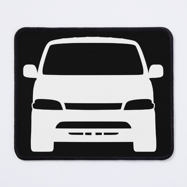 Item preview, Toyota Hiace Van Front View white silhouette designed and sold by EdimDesign.