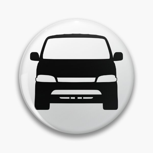 Item preview, Toyota Hiace Van Front View black silhouette designed and sold by EdimDesign.