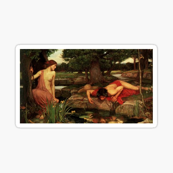 Item preview, Echo And Narcissus by John William Waterhouse designed and sold by AestheticsXarts.
