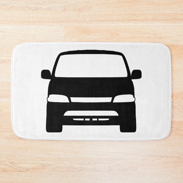 Item preview, Toyota Hiace Van Front View black silhouette designed and sold by EdimDesign.