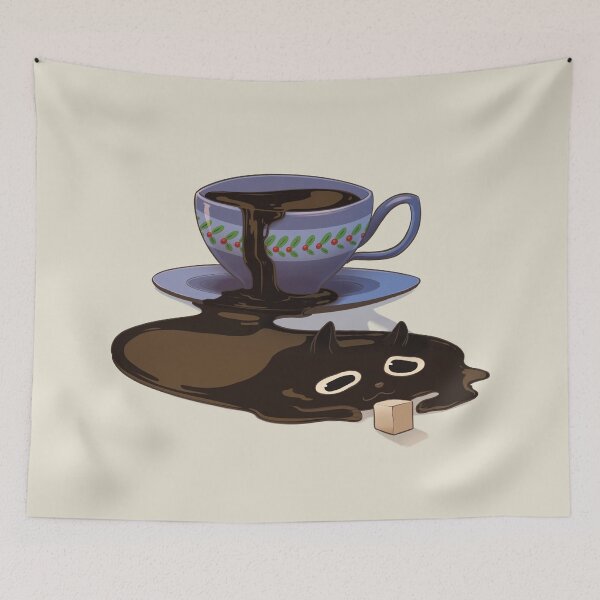 Item preview, Black coffee cat wants a sugar cube designed and sold by JMSaarenpaa.