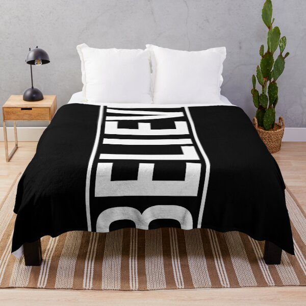 Item preview, believe white text design designed and sold by Xippy Art.