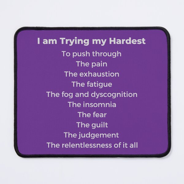Item preview, I am Trying My Hardest - fibromyalgia Chronic Illness designed and sold by Paulele.