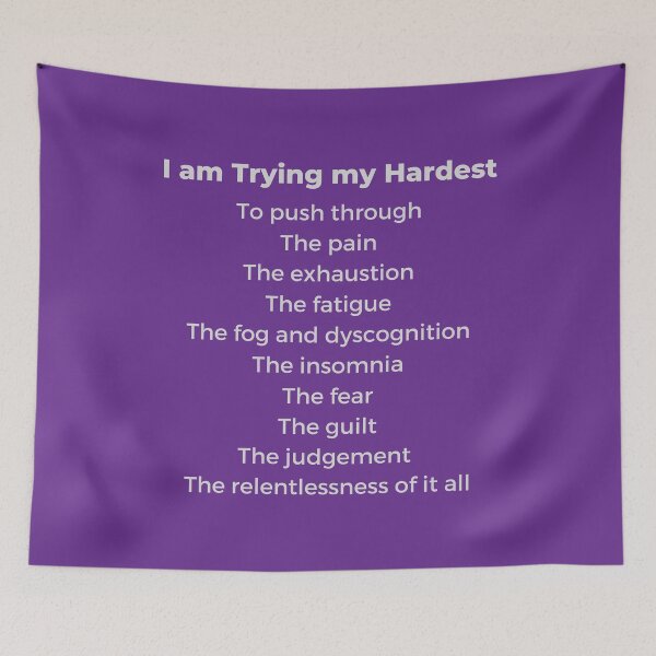 Item preview, I am Trying My Hardest - fibromyalgia Chronic Illness designed and sold by Paulele.