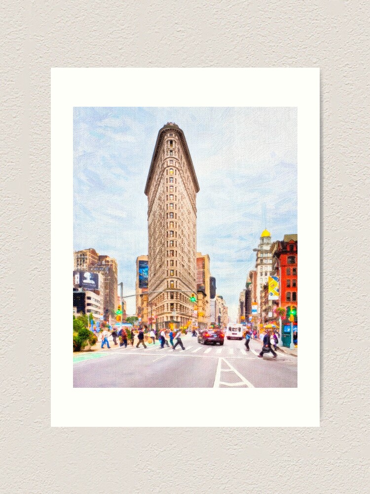 Wall Art Canvas Picture Print Flatiron Building New York City Landmark M1 2.3 