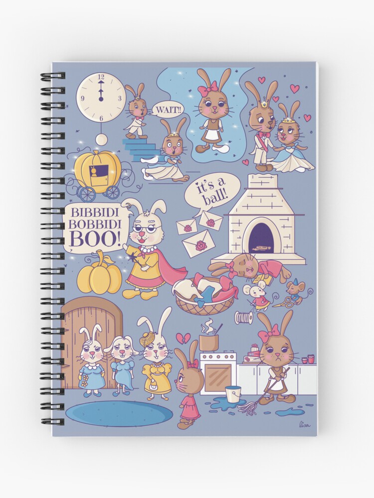 Cuaderno de espiral «La historia del conejito de Cenicienta Kawaii» de  LisaD77 | Redbubble