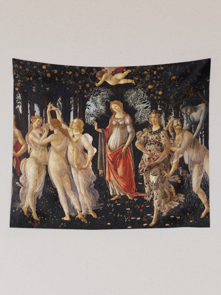 La Primavera Spring by Sandro Botticelli Tapestry for Sale by AestheticsXarts Redbubble