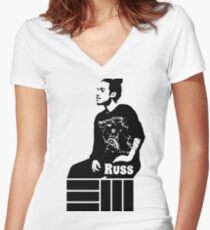 Russ Chilling Women's Fitted V-Neck T-Shirt