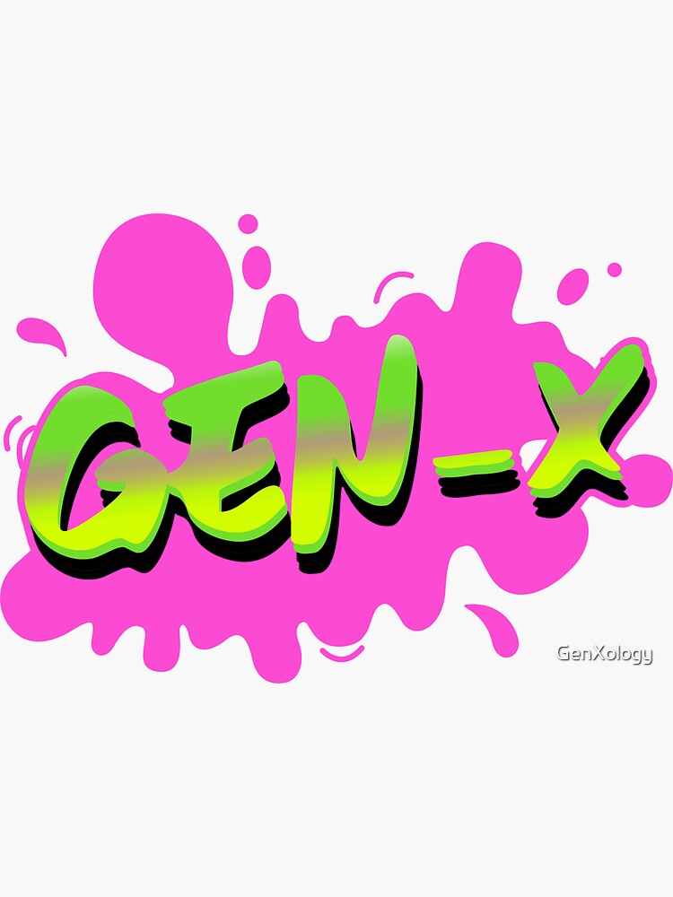 "GenX" Sticker by GenXology Redbubble