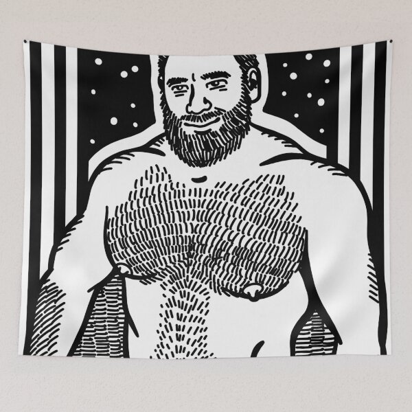 Item preview, A BEARDED MAN designed and sold by abstractnudes.