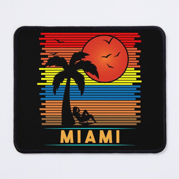 Item preview, Retro Vintage Miami Beachside Sun Silhouette designed and sold by BrobocopPrime.