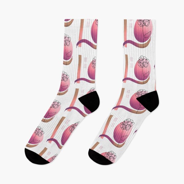 Item preview, Pink flower line art designed and sold by MoTekent.