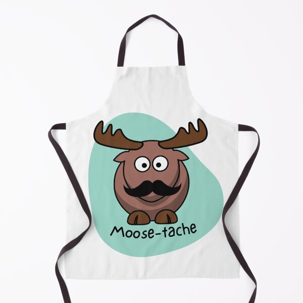 Item preview, Moose-tache - Animal pun designed and sold by The Agreeable Raven.