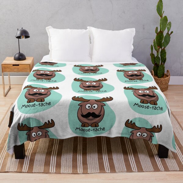 Item preview, Moose-tache - Animal pun designed and sold by The Agreeable Raven.