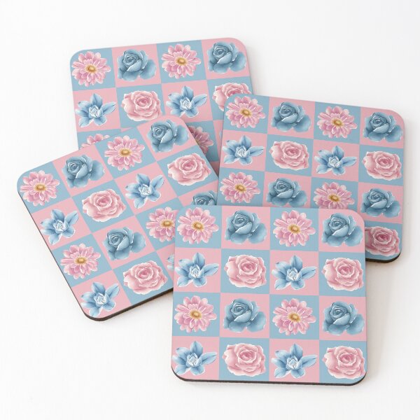 Item preview, Pastel Colored Floral Patterns | Pink & Blue Watercolor Flowers for Flower Lover & Nature Lover designed and sold by AurayaStudio.