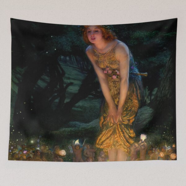 Item preview, Midsummer Eve by Edward Robert Hughes designed and sold by AestheticsXarts.