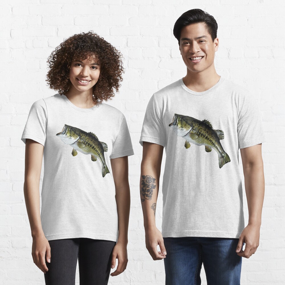 Bass Fishing, Real Largemouth Bass Fish High Quality Bass Fishing  Essential T-Shirt for Sale by YJHDesign