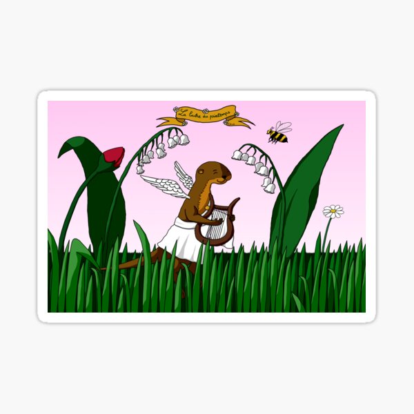 Spring otter Sticker