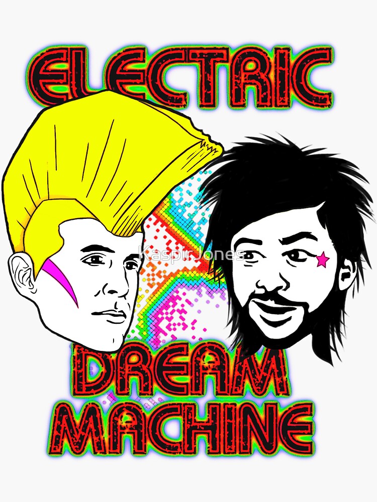 "Electric Dream Machine" Sticker for Sale by KaspirJones Redbubble